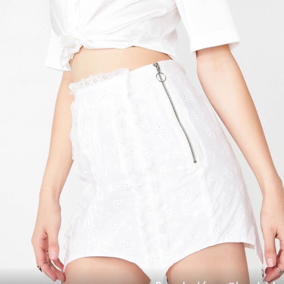 For Love and Lemons Rare Davenport Full Crop Top Skirt Set NWOT - Picture 3 of 6